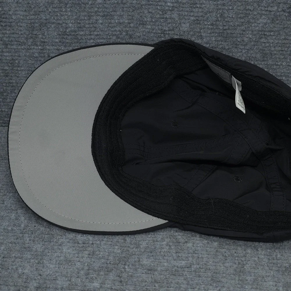 Nike Hat Cap Strap Back Black Dri Fit Center Swoosh Run Hike Pickleball Golf Men